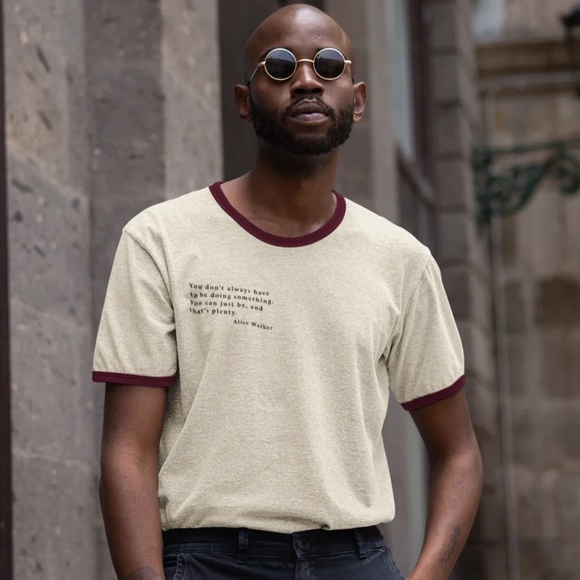 Alice Walker Ringer Tee - Picture 1 of 2